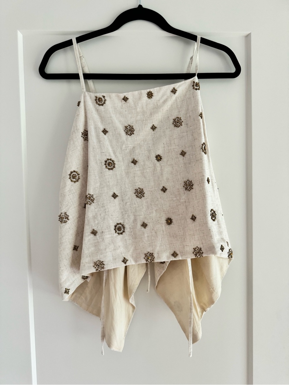 12th tribe Camila Natural and gold tank